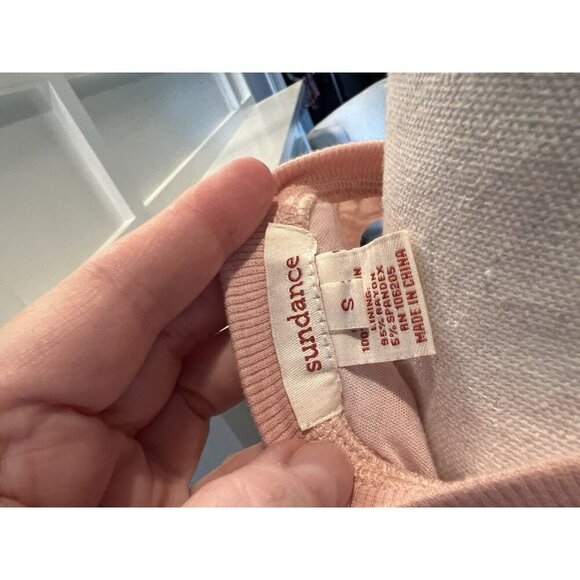 Sundance Sleeveless Top With Crochet Overlay Blush Women's Size Small - Picture 7 of 12